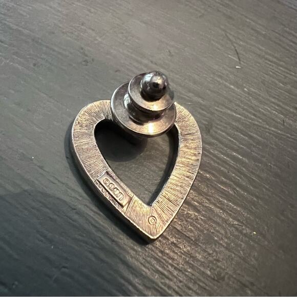 Avon Bling Silver Tone Heart Pin - Picture 3 of 4